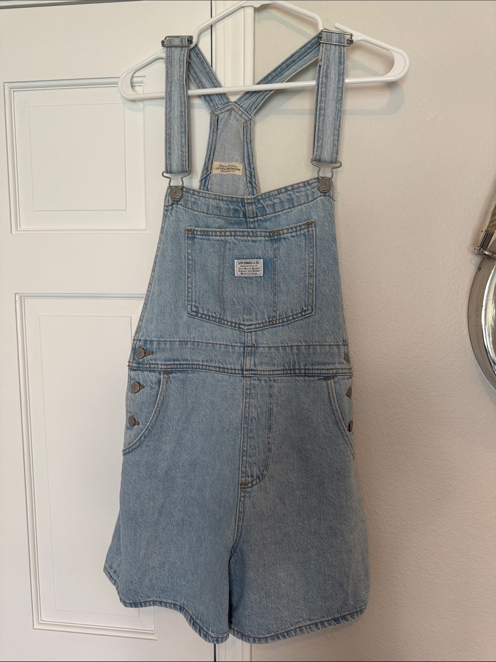 Levis Denim Short Overalls